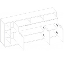 Тумба под телевизор Компакт 3D2S7N L левая