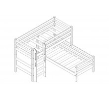 Двухъярусная детская кровать Соня Вариант-7 Двухъярусная детская кровать Соня Вариант-7