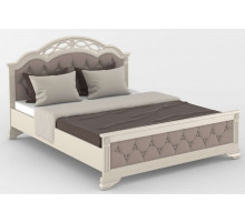 Двуспальная кровать Венеция MUR-101-01 с каретной стяжкой Двуспальная кровать Венеция MUR-101-01 с каретной стяжкой