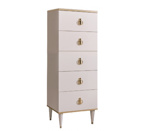 Комод  для белья узкий Rimini РМКМ-2 (слоновая кость)