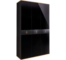 Трехстворчатый шкаф для одежды  Rimini Solo РМШ2/3 (s) (черный)