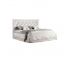 Двуспальная кровать с подъемным механизмом Амели АМКР140-2 с мягкой спинкой (дуб)