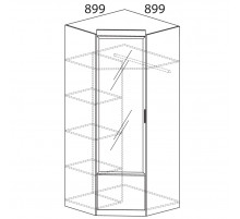 Угловой шкаф для одежды Ронда 309 Угловой шкаф для одежды Ронда 309